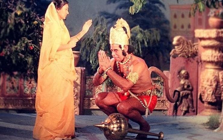 लंका दहन के दृश्य