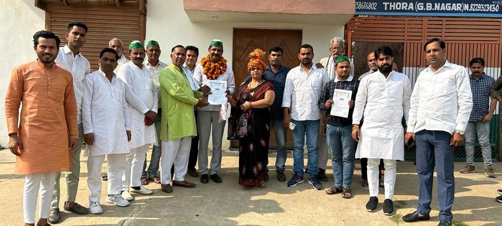 जेवर के थोरा गांव में हुई किसान एकता संघ की बैठक