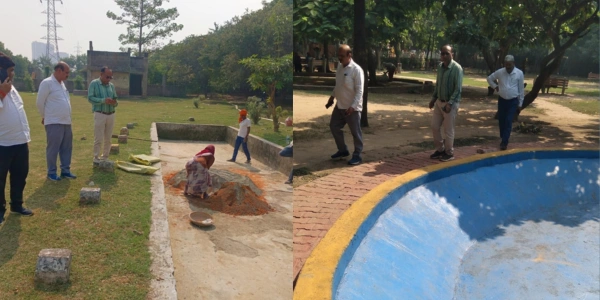Greater Noida Authority News : “छठ महापर्व की रौनक से नहाएगा ग्रेटर नोएडा! कृत्रिम तालाबों की सफाई, लाइटिंग और जलव्यवस्था पर प्राधिकरण की विशेष निगरानी”, छठ महापर्व की तैयारी में जुटा ग्रेटर नोएडा – हर घाट पर स्वच्छता और रोशनी की चमक, एसीईओ सुमित यादव  और प्रेरणा सिंह मैदान में – हर घाट पर निरीक्षण जारी