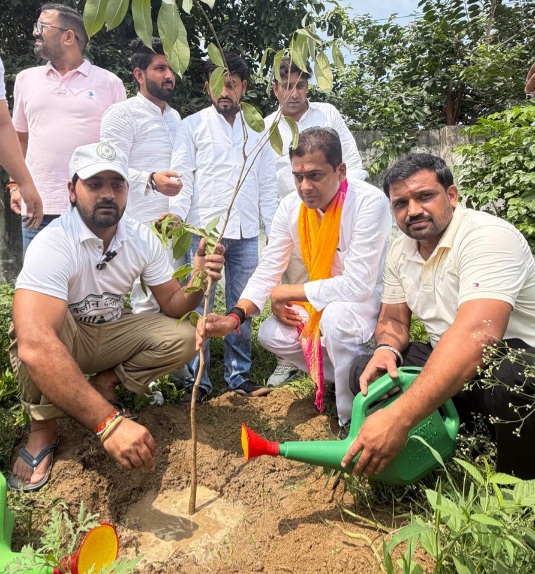 Greater Noida News: बिसरख से शुरू हुआ ‘ग्रीन दादरी, क्लीन दादरी’ अभियान, दादरी विधानसभा में चलेगा पौधरोपण और स्वच्छता अभियान, जिलाध्यक्ष अभिषेक शर्मा व जिला पंचायत सदस्य देवा भाटी ने पौधों के संरक्षण को बताया जरूरी