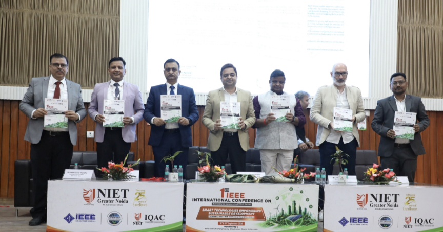 Greater Noida News: NIET ग्रेटर नोएडा में IEEE प्रायोजित अंतर्राष्ट्रीय कांफ्रेंस संपन्न, ‘Smart Technologies Empowering Sustainable Development’ पर हुआ मंथन; स्मार्ट टेक्नोलॉजी, सस्टेनेबल डेवलपमेंट और ग्रीन एनर्जी पर विशेषज्ञों ने रखे विचार