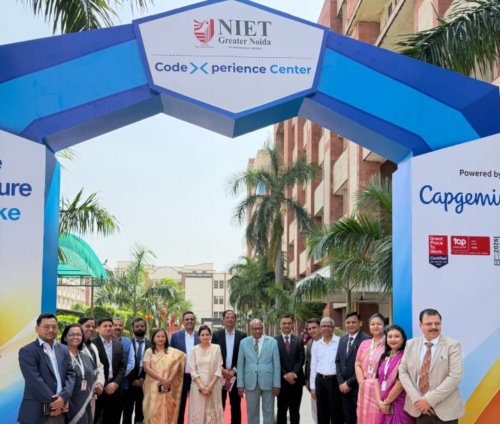 Greater Noida News: NIET और Capgemini ने शुरू किया Code Experience Centre, छात्रों को मिलेगा AI, डिजिटल टेक्नोलॉजी और इंडस्ट्री प्रोजेक्ट्स का व्यावहारिक अनुभव