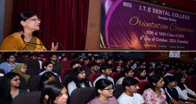 ITS Dental College Greater Noida: BDS-MDS 2026 बैच का शुभारंभ, अनुशासन और उत्कृष्टता के संकल्प के साथ शुरू हुई नई शैक्षणिक यात्रा
