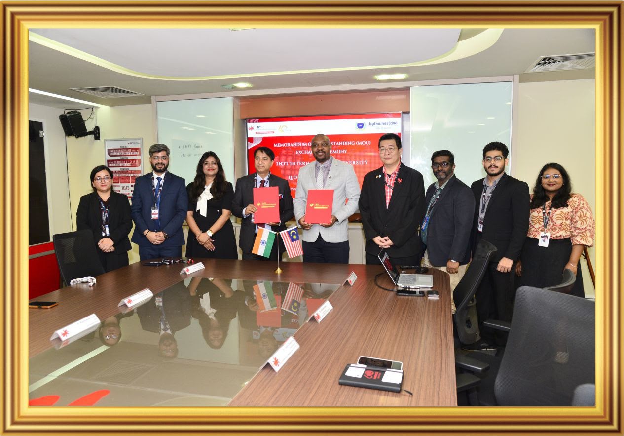Lloyd Business School MoU: मलेशिया की INTI इंटरनेशनल यूनिवर्सिटी के साथ लॉयड बिजनेस स्कूल का समझौता, छात्रों को मिलेंगे अंतरराष्ट्रीय शिक्षा, संयुक्त शोध और ग्लोबल करियर के नए अवसर