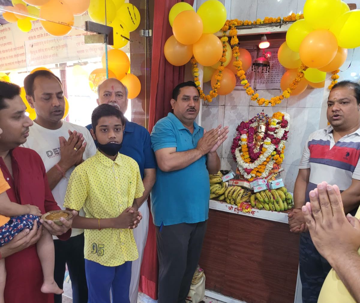 शिव बालाजी धाम पर धूमधाम से मनाई गई हनुमान जन्मोत्सव