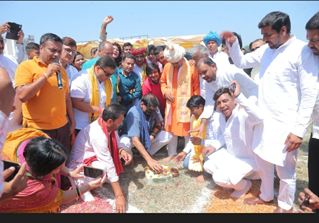 विजय महोत्सव- 2022 कार्यक्रम के लिये साइट 4 में भूमि पूजन समारोह हुआ सम्पन्न