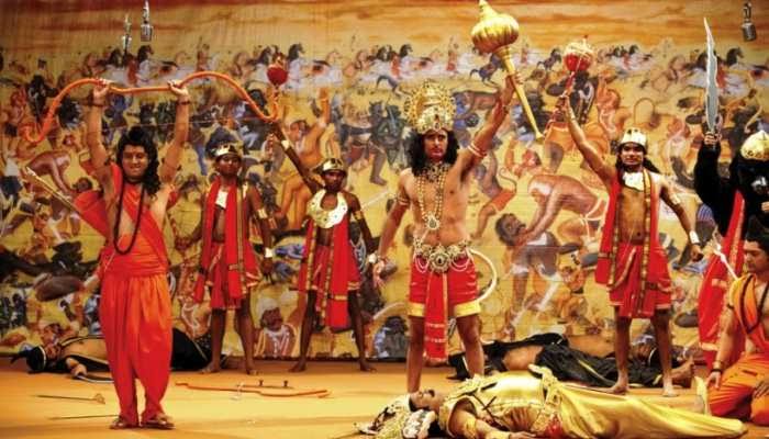 श्री धार्मिक रामलीला में हुआ भगवान श्री राम की सेना और रावण की सेना में हुआ युद्ध