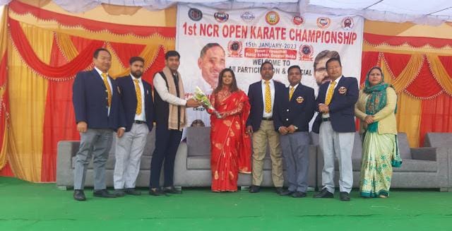 वनस्थली पब्लिक स्कूल ग्रेटर नोएडा जीटा वन में पहली बार ओपन कराटे चैंपियनशिप आयोजित हुई