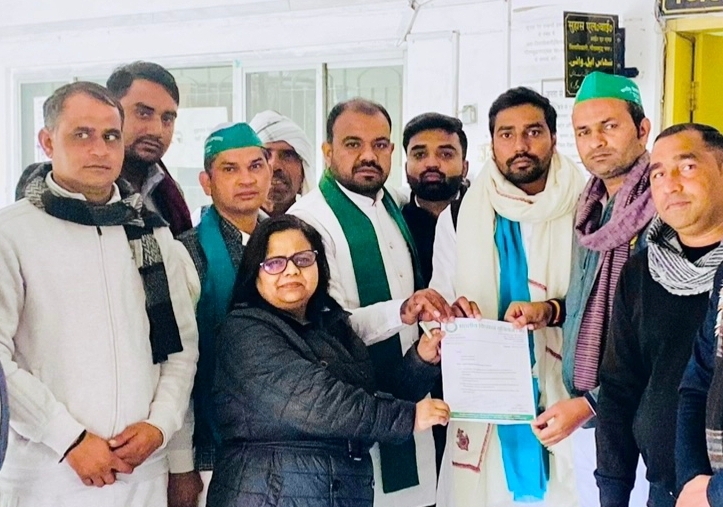 भारतीय किसान यूनियन अंबावता ने सौंपा जिलाधिकारी को ज्ञापन