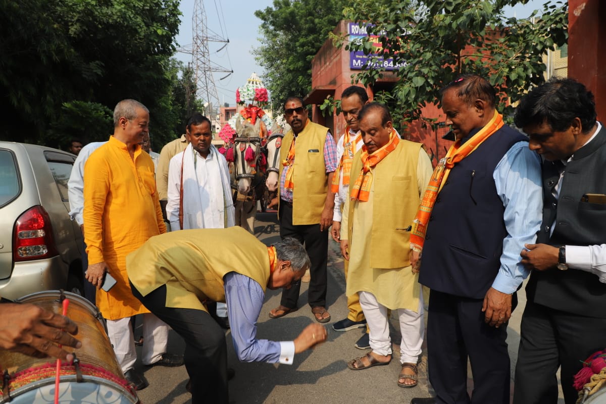श्रीराम बारात शोभायात्रा का भव्य आयोजन, नगरवासियों ने जगह-जगह किये स्वागत