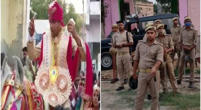 चप्पे पर चप्पे पर पुलिस, सीआरपीएफ का पहरा, कड़ी सुरक्षा के बीच घोड़ी चढ़ा CRPF का दलित जवान, मानो कोई दूल्हा Z श्रेणी में चल रहा हो