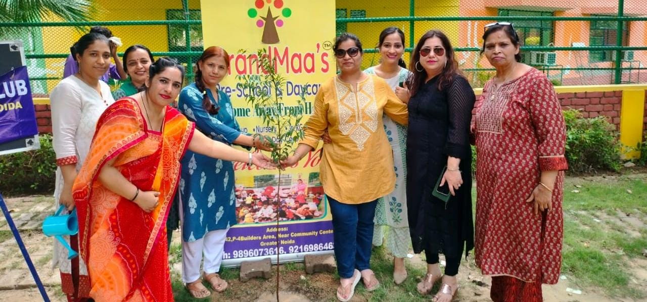 इनर व्हील क्लब नवीन ग्रेटर नॉएडा ने आज पर्यावरण संरक्षण कार्यों की कड़ी में प्रोजेक्ट वृक्षारोपण किया!