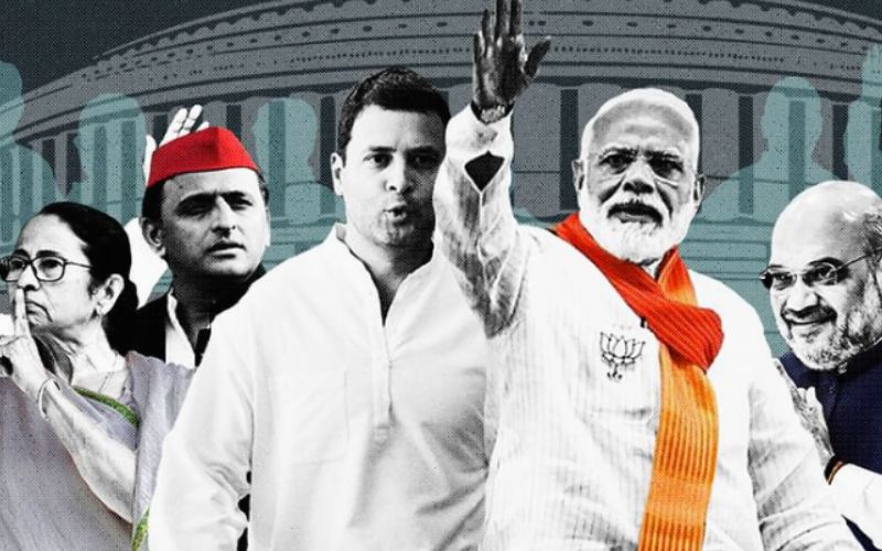 #चुनाव नतीजे रुझान: NDA ने पाया बहुमत, INDI गंठबंधन पीछे