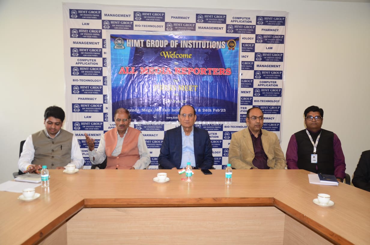 एच आई एम टी ग्रुप ऑफ़ इंस्टीटूशन्स ग्रेटर नोएडा मे पत्रकार सम्मलेन का आयोजन