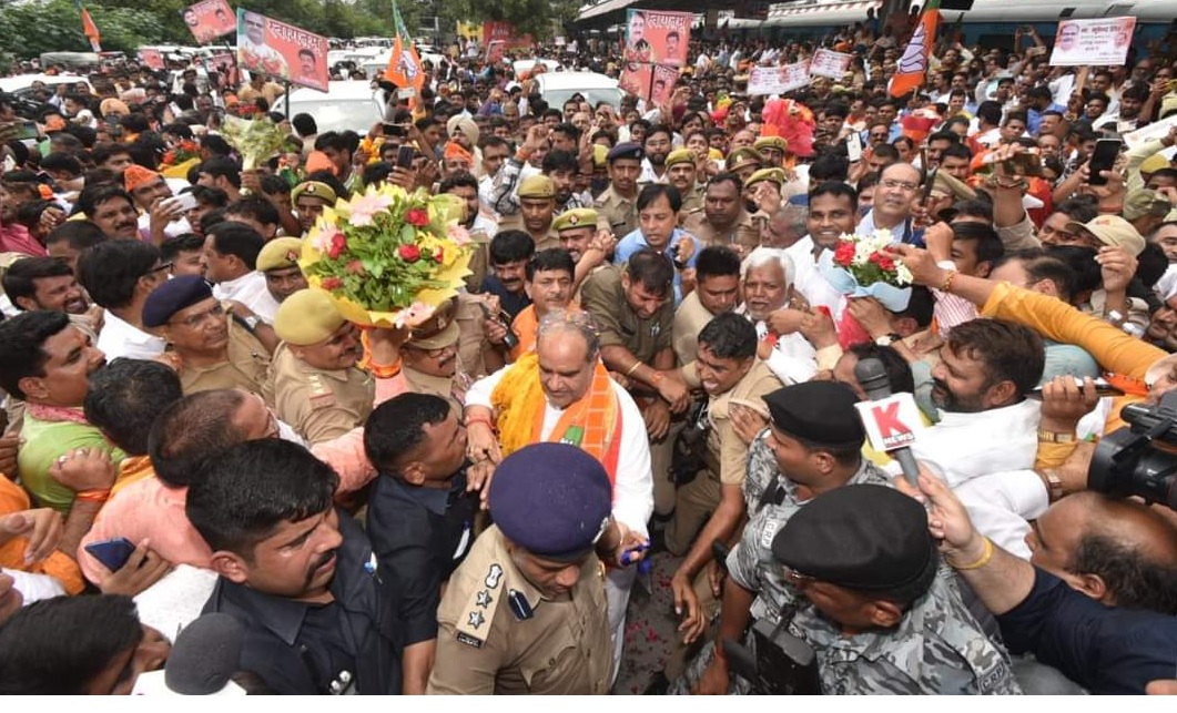 Bjp Up News: नवनियुक्त भाजपा प्रदेश अध्यक्ष श्री भूपेन्द्र सिंह जी का लखनऊ में हुआ भव्य स्वागत व अभिनंदन