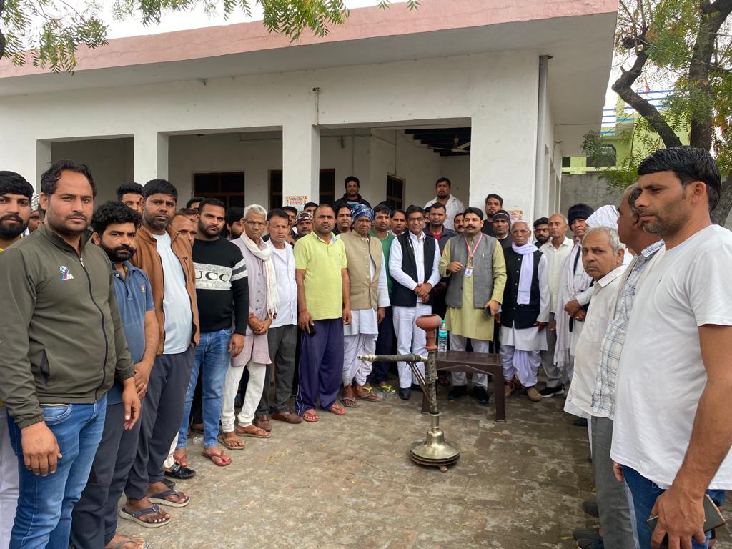 23 मार्च को होने वाले पैदल मार्च के लिए करप्शन फ्री इंडिया संगठन ने गांव गांव जाकर किया लोगों से आह्वान