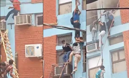 दिल्ली के मुखर्जी नगर का डराने वाला सीन, एक रस्सी से 10-10 छात्र कूदे जहां पूरा होता है IAS बनने का सपना…