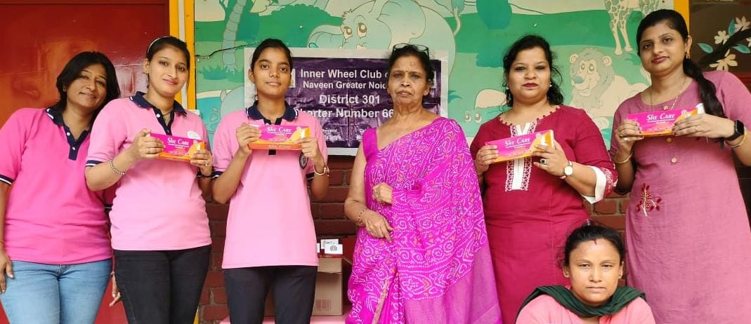 नवीन ग्रेटर नॉएडा द्वारा मेंसुरेशन हाइजीन कैंप का आयोजन