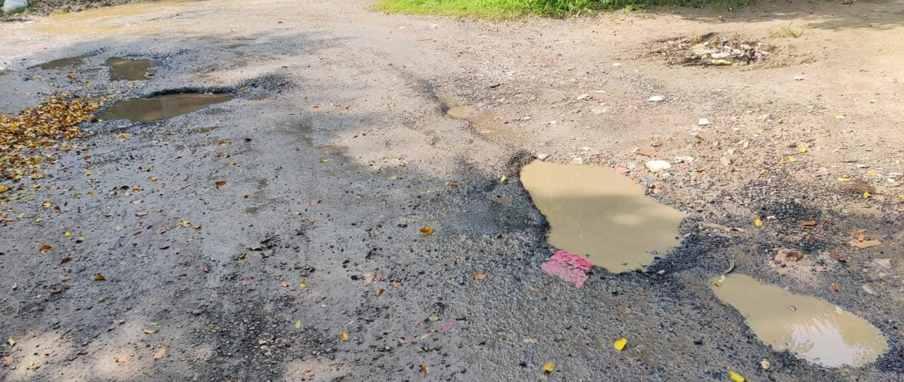 सेक्टर डेल्टा टू की खस्ताहाल सड़कें लोगों को बेहाल कर रही हैं