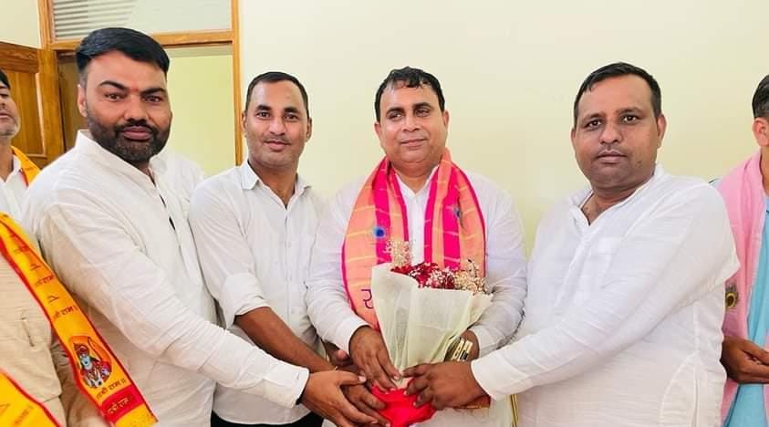 भाजपा जिला अध्यक्ष गजेन्द्र मावी का पैतृक गांव बिरौंडी में हुआ भव्य स्वागत