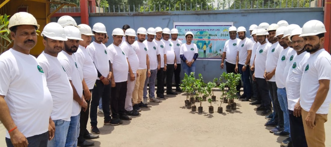विश्व पर्यावरण सप्ताह 2024 आरएस इन्फ्राप्रोजेक्ट्स प्राइवेट लिमिटेड में मनाया गया