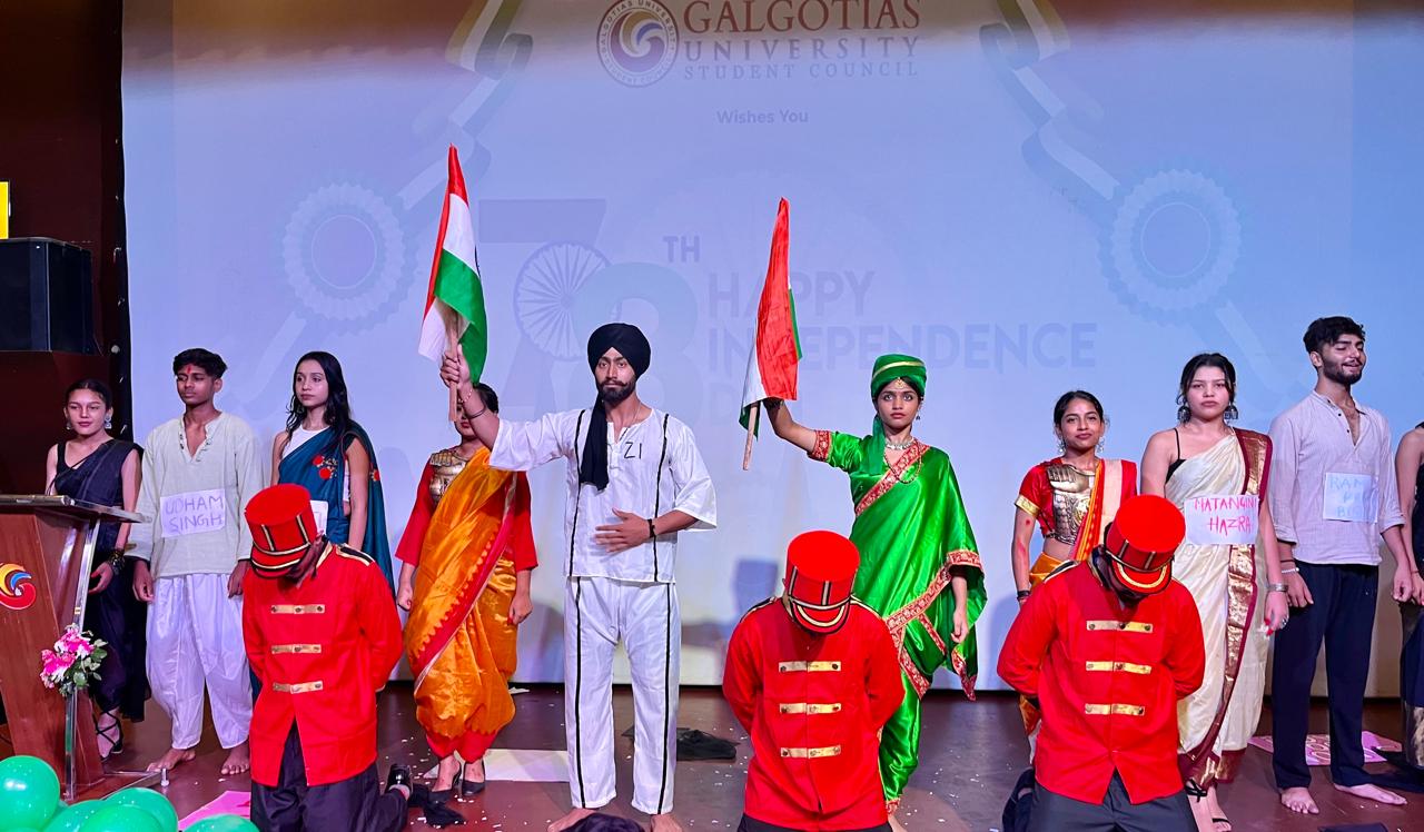 Galgotia University News: गलगोटियास विश्वविद्यालय में धूमधाम से मनाया गया 78वां स्वतंत्रता दिवस, शहीदों को श्रद्धांजलि और देशप्रेम का संदेश, विश्वविद्यालय के चांसलर, श्री सुनील गलगोटिया व सीईओ डॉ. ध्रुव गलगोटिया ने शहीदों को श्रद्धांजलि