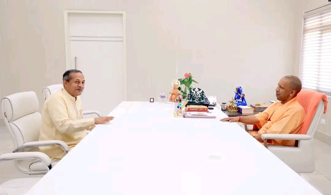 Badalpur 130 MT Road : मुख्यमंत्री योगी आदित्यनाथ, से पूर्व मंत्री नवाब सिंह नागर की शिष्टाचार भेंट,  बादलपुर-130 मीटर रोड और तिलपता रोड पर चर्चा