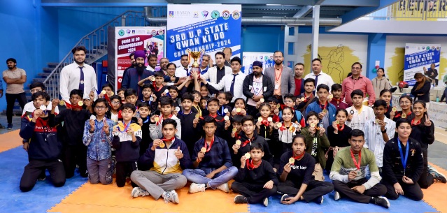 Sharda University News : शारदा विश्वविद्यालय में स्टेट क्वान की डू कराटे चैंपियनशिप, अलीगढ़ टीम ने जीते 130 पदक, बनी ओवरऑल विजेता