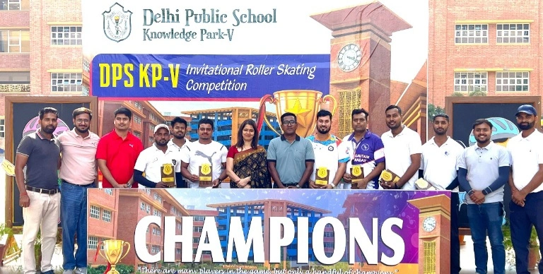 DPS School News : “पहियों पर उड़ान डीपीएस नॉलेज पार्क-5 में चमके नन्हे स्केटर्स, रोलर स्केटिंग प्रतियोगिता 2025-26 बनी रोमांच और उत्साह का केंद्र”, पहियों की रफ्तार, बच्चों का जुनून – डीपीएस नॉलेज पार्क-5 में खेला गया रोमांचक मुकाबला”, “पहियों की उड़ान ने लिखी सफलता की नई कहानी”