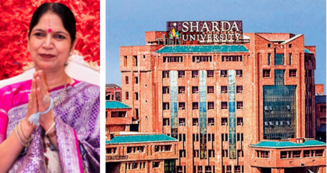 Shardha University News : शारदा विश्वविद्यालय में राज दीदी का सत्संग: सकारात्मकता और आध्यात्मिकता से भरपूर मार्गदर्शन सत्र आयोजित