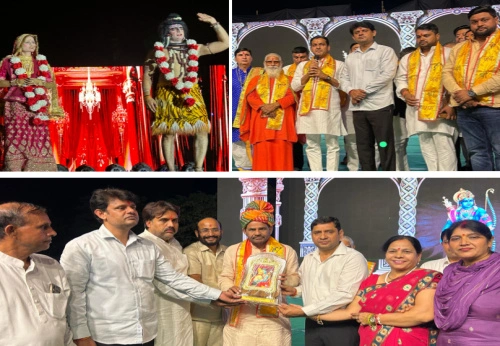 Dharmik Ramlila News : ग्रेटर नोएडा में धार्मिक रामलीला का भव्य मंचन, गणेश वंदना से सती प्रसंग तक गूंजा परिसर, श्रद्धालु हुए भावविभोर, सती प्रसंग का मंचन, भावुक हुए श्रद्धालु, जयकारों से गूंजा पंडाल
