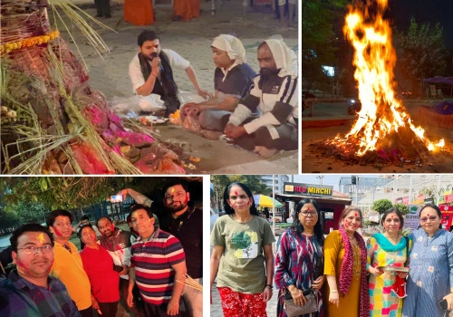 Panchsheel Green 1 News : 11 साल की आस्था, एकता और उत्सव की परंपरा, पंचशील ग्रीन्स वन में भव्य होलिका दहन, आधी रात गूंजे जयकारे और रंगों के त्योहार की हुई शुरुआत, 11 क्विंटल लकड़ियों से तैयार हुई होलिका, आस्था के साथ हुआ पूजन