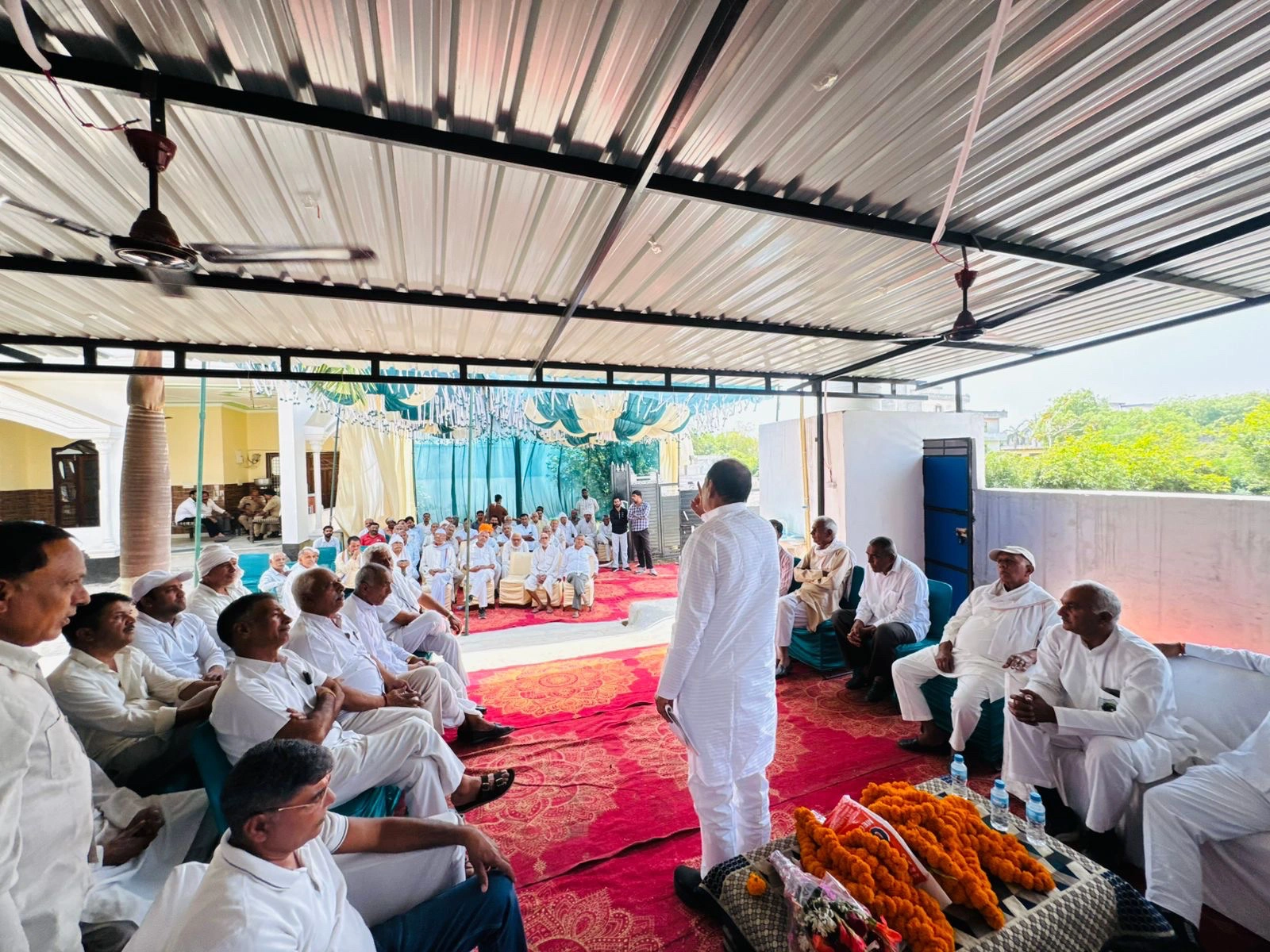गाँव चलो अभियान के तहत दादरी विधायक तेजपाल नागर ने क्षेत्र में किया जनसंपर्क, मिल रहा जनसमर्थन