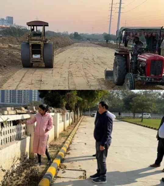 Greater Noida West News : "ग्रेटर नोएडा वेस्ट की 80 मीटर रोड, यातायात जाम से राहत या सिर्फ सपना?, ACEO प्रेरणा सिंह की सख्त निगरानी के बीच निर्माण कार्य तेज़", ट्रैफिक और प्रदूषण की समस्या