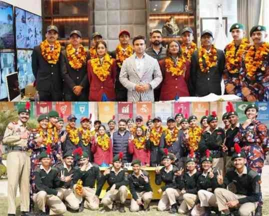 Galgotia University News : ? गणतंत्र दिवस-2025 की परेड में चमके गलगोटिया विश्वविद्यालय के एनसीसी कैडेट्स, विश्वविद्यालय में हुआ भव्य स्वागत!