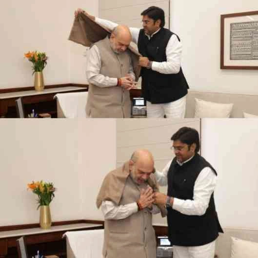 MLA Home Minister Amit Shah : ? गृहमंत्री अमित शाह से भेंट, राष्ट्रसेवा का संकल्प, नेतृत्व की प्रेरणा और देशहित की प्रतिबद्धता!, सम्मान और अभिनंदन का ऐतिहासिक पल!