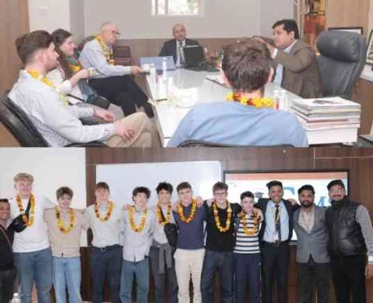 GIMS College News : विदेशी छात्रों का भारत से ज्ञानवर्धन!, जीआईएमएस ने किया UK के अभेय गेट कॉलेज के विद्यार्थियों का स्वागत, छात्रों ने साझा किए अनुभव – "भारत में सीखना अद्भुत अनुभव