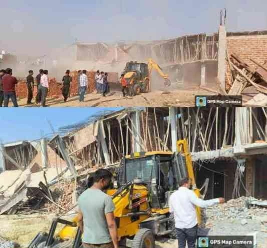Ramayana Villa In CM Yogi Bulldozer News : रामायण विला बना ‘रामबाण बुलडोजर’ का निशाना, अच्छेजा में 8 करोड़ की अवैध जमीन पर चली प्राधिकरण की कार्रवाई, 4000 वर्ग मीटर भूमि पर जेसीबी का कहर