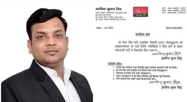 Samjahwadi Party News : अनुशासनहीनता और पार्टी विरोधी गतिविधियों का खामियाजा, गौतम बुध नगर के वरिष्ठ सपा नेता श्याम सिंह भाटी पार्टी से निष्कासित