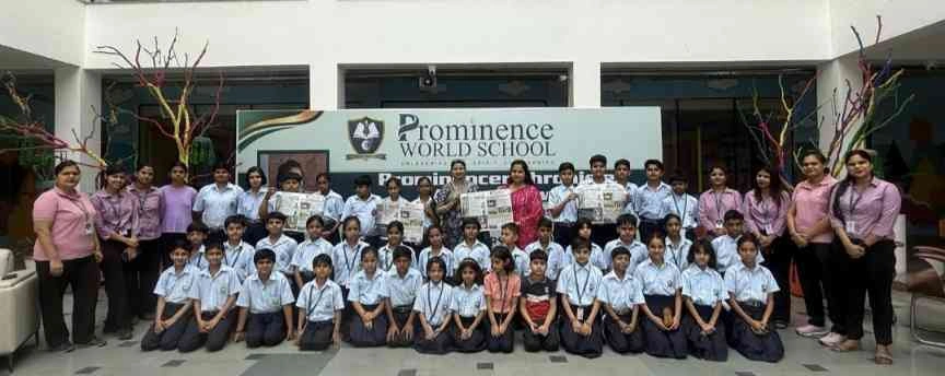 Prominence World School News : रचनात्मकता और नवाचार की नई उड़ान, प्रोमिनेंस वर्ल्ड स्कूल में 'प्रॉमिनेंसर्स’ क्रॉनिकल' और 'प्रॉमिनेंसर्स’ नवाचार' का भव्य विमोचन, विद्यार्थियों के लेखन और सोच को मिला मंच