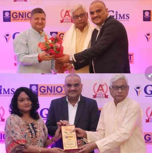 GNIOT College News : "गाजियाबाद बना गुरुजनों का गौरव मंच, GNIOT संस्थान ने 130+ शिक्षाविदों को किया सम्मानित, बोले डॉ. अनिल अग्रवाल - 'आप देश की सोच को आकार देते हैं'"