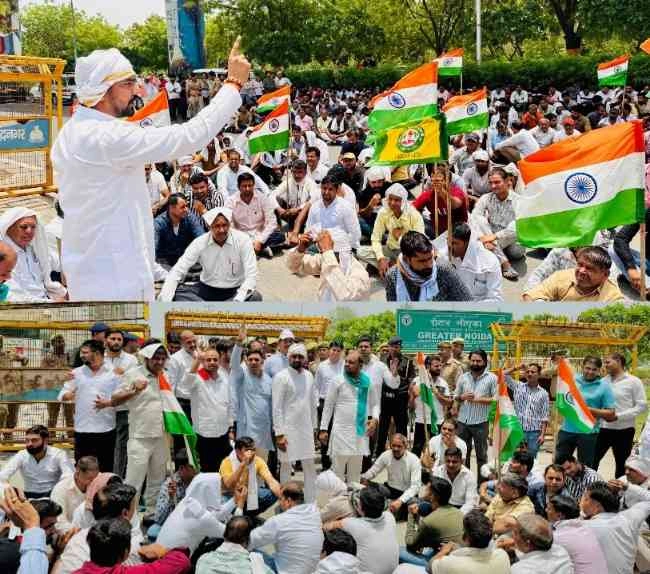 Breaking News : 700 नलकूप ऑपरेटरों का फूटा सब्र का बांध!, ग्रेटर नोएडा प्राधिकरण पर गरजा किसान मजदूर मोर्चा का 'हल्ला बोल' प्रदर्शन, "20 साल की अनदेखी, अब नहीं सहेगा अत्याचार!" – संघर्ष की चेतावनी के साथ आंदोलन तेज