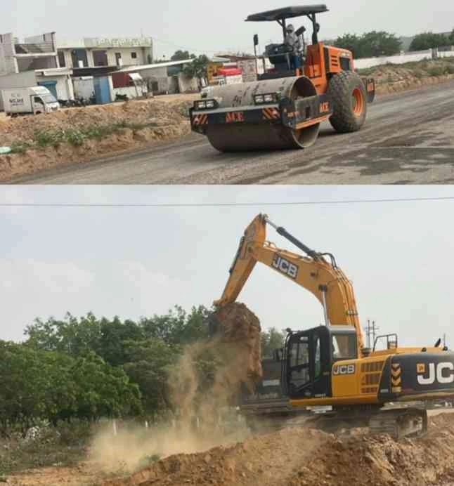 Greater Noida Authority News : अब नहीं होगी जाम में झुंझलाहट!, ग्रेटर नोएडा में 60 मीटर रोड को 130 मीटर रोड से जोड़ने के लिए 80 मीटर चौड़ी नई सड़क का निर्माण शुरू!, 2200 मीटर लंबी रोड के निर्माण पर 10 करोड़ की लागत, मानसून से पहले काम पूरा करने का लक्ष्य, वाहन चालकों को मिलेगी बड़ी राहत