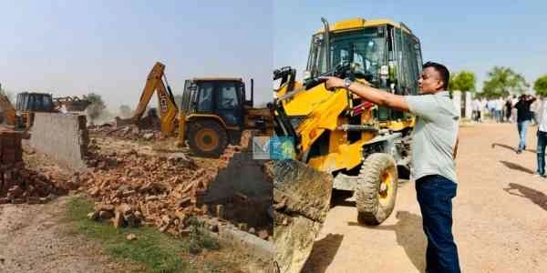 Greater Noida Authority News : ‘गैरकानूनी कब्जे पर चला बुलडोजर का हथौड़ा’: ग्रेटर नोएडा प्राधिकरण ने सुनपुरा में 20,000 वर्ग मीटर अवैध निर्माण किया ध्वस्त, विकास में रोड़ा बन रहे निर्माण को मिली करारी सजा!, करीब 40 करोड़ की भूमि मुक्त