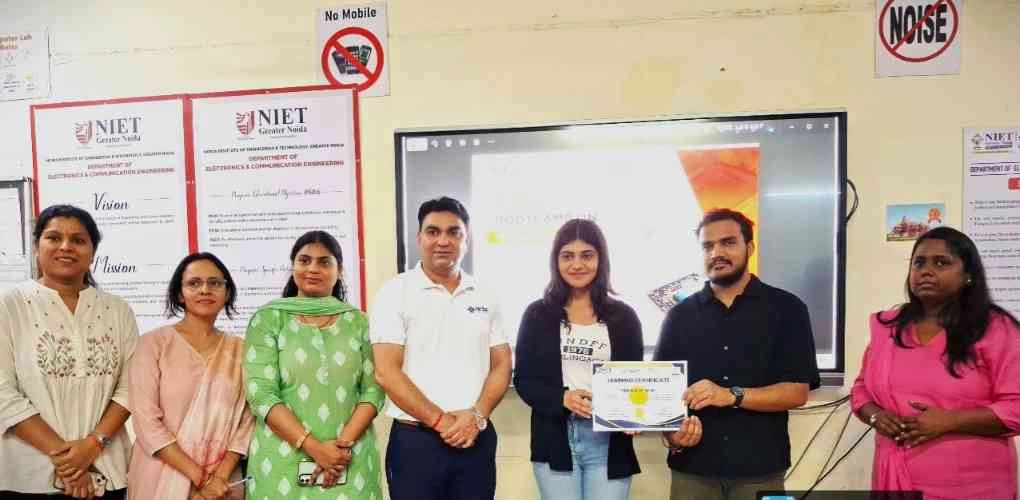 NIET College News : एनआईईटी के छात्रों की टेक्नोलॉजी में बड़ी छलांग!, सी-डैक और इलेक्ट्रॉनिक्स मंत्रालय द्वारा समर्थित वीएलएसआई बूटकैम्प का शानदार समापन, ग्रेटर नोएडा में तकनीकी शिक्षा को नई उड़ान