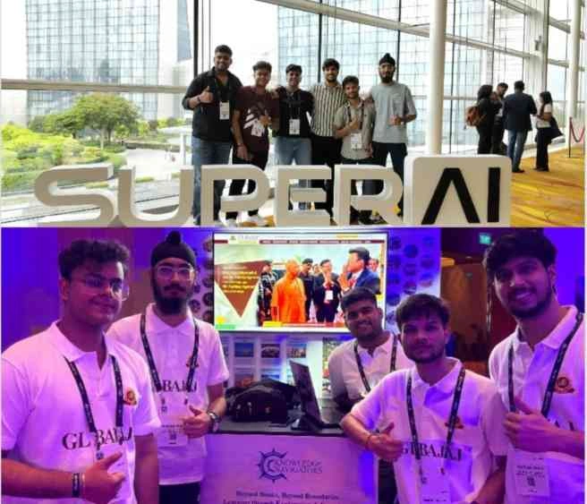GL Bajaj College News : GL Bajaj के छात्रों ने किया भारत को गौरवान्वित!, सिंगापुर के 'Super AI Conclave 2025' में दिखाया AI इनोवेशन का कमाल, AI की अंतरराष्ट्रीय दुनिया से जुड़ने का मिला मौका