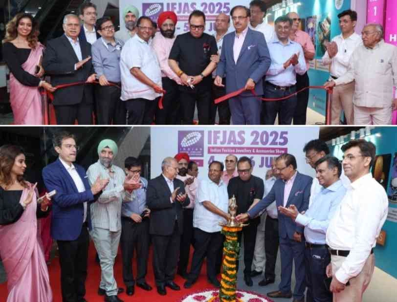 IIFJAS Expo News : फैशन, क्राफ्ट और कारोबारी रिश्तों का अद्भुत संगम!, ग्रेटर नोएडा में शुरू हुआ 'IIFJAS 2025', भारतीय फैशन ज्वेलरी और एक्सेसरीज़ का वैश्विक महाकुंभ, फैशन शो और डिजाइन आर्केड बने आकर्षण का केंद्र