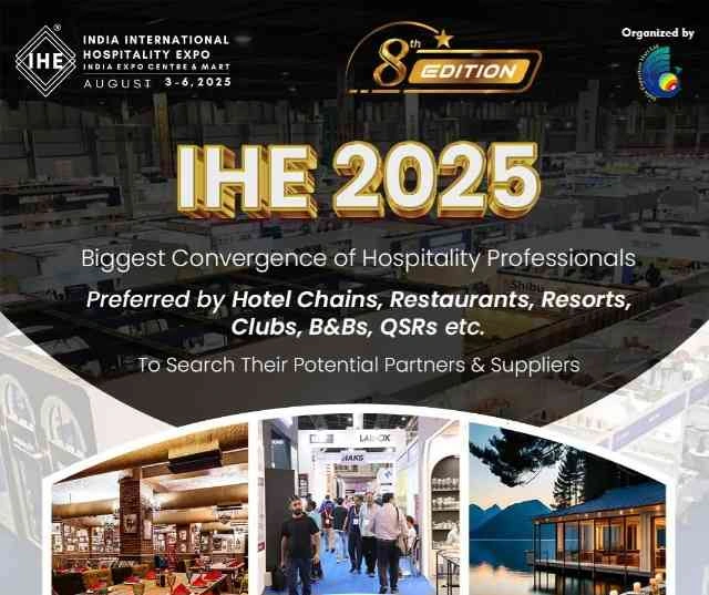 India Hospitality Expo News : नई सोच, नई ऊर्जा और नई तकनीक के साथ लौट रहा है IHE 2025, ग्रेटर नोएडा में दिखेगा भारत का भविष्य का हॉस्पिटैलिटी इकोसिस्टम, भारत की उभरती हॉस्पिटैलिटी ताकत, हॉस्पिटैलिटी की नई परिभाषा गढ़ेगा IHE 2025