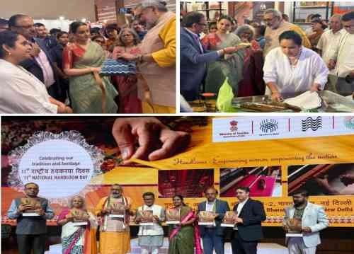 Indin Expo News : ‘विरासत’ का रंग, हस्तकरघा का संग, ग्रेटर नोएडा में कारीगरों का मेला, सितारों का मंज़र और संस्कृति का जश्न, गिरिराज सिंह बोले “हस्तकरघा हमारी आत्मा”, कंगना रनौत ने की कारीगरों की मेहनत को सलाम, फैशन शो में बुनाई और परंपरा की चमक ने सबका दिल जीता