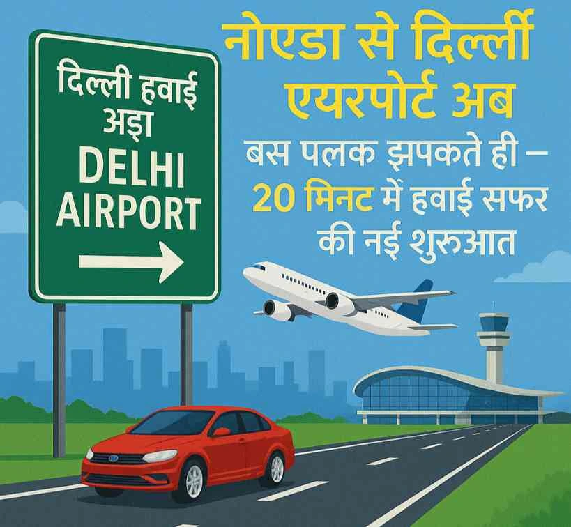 Delhi Noida Breaking News : “नोएडा से दिल्ली एयरपोर्ट अब बस पलक झपकते ही 2 घंटे की थकाऊ यात्रा खत्म, सिर्फ 20 मिनट में हवाई सफर की नई शुरुआत, 16 अगस्त को पीएम मोदी करेंगे ऐतिहासिक उद्घाटन”, 20 मिनट में एयरपोर्ट सपना अब हकीकत, UER-2 और द्वारका एक्सप्रेसवे के बारे में खास बातें